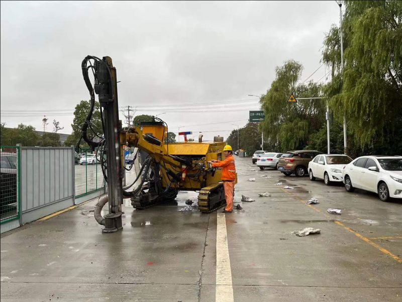 泰州天罡路道路注浆加固