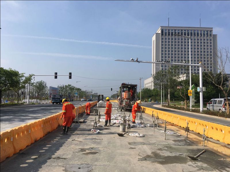 泰州海陵南路道路注浆加固